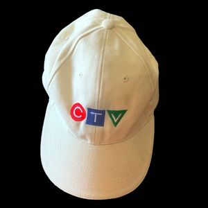 Collectable “CTV” news cap. year 2001. Adjustable back. Color offwhite beige